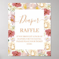 Bébé en fleur Baby shower Déchets Signe de trèfle