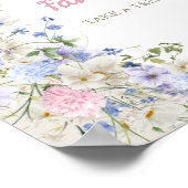 Poster Bébé en fleur boho Fleur sauvage arche rustique FA (Coin)