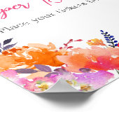 Poster Bébé en fleur brillant jachère florale Raffle (Coin)