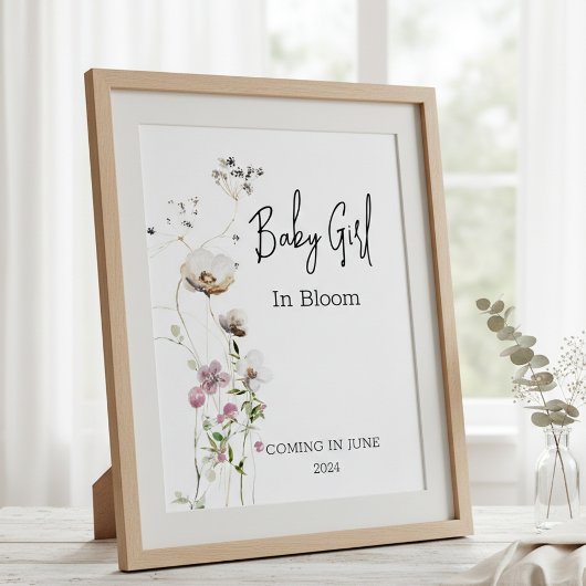 Poster Bébé en Fleur Fleur Fleur Fleur Fleur Fleur Fleur 