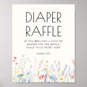 Poster Bébé en fleur Fleur sauvage Déchets Signe de cheva (Devant)