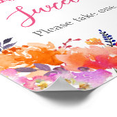 Poster Bébé en fleur Florales brillantes Les bébés sont d (Coin)