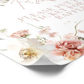Poster Bébé en fleur Roses roses roses rose Fille Baby sh (Coin)