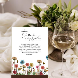 Poster Bébé en fleur sauvage bébé Temps Capsule Signal