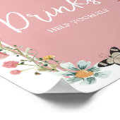 Poster Bébé en fleurs Boissons Fleurs sauvages (Coin)