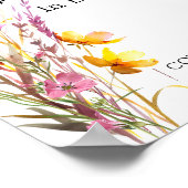 Poster Bébé en fleurs Shower Fleur Sauvage  (Coin)