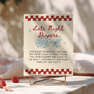 Poster Bébé en livraison spéciale : Couches de nuit Baby