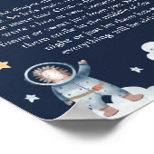 Poster Bébé Espace Animal de la Forêt 'Couche de Nuit' (Coin)