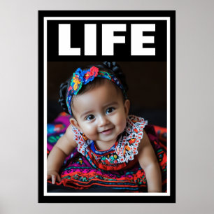 Poster Bébé Espagnol Magnifique Bébé Fille Anti-Avortemen