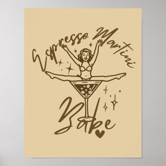 Poster Bébé Espresso Martini (Devant)