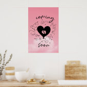 Poster Bébé fille bientôt Acrylique Mur Art (Cuisine)