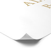 Poster Bébé fille est floraison fleur de pêche signe d'ac (Coin)