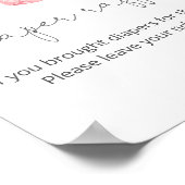 Poster Bébé fille vêtements diaper signe de tombola (Coin)