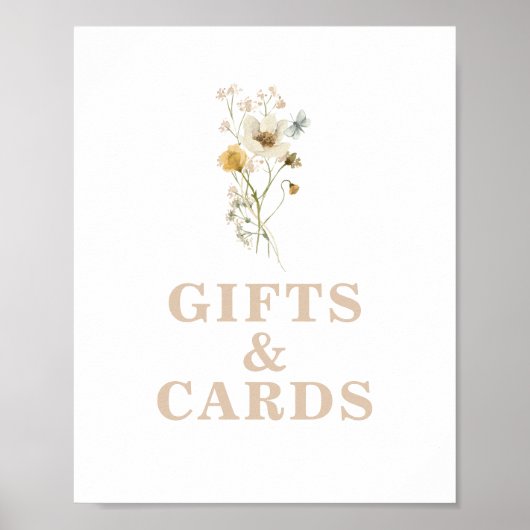 Poster Bébé fleur sauvage en fleur Baby shower Cadeaux Sy (Devant)