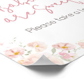 Poster Bébé fleur sauvage en fleur Les bébés sont doux (Coin)