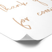 Poster Bébé fleur sauvage en Merci en fleurs pour venir (Coin)