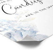 Poster Bébé floral bleu brasse deviner combien de bonbons (Coin)