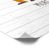 Poster Bébé Fox bois Infirmière personnalisée Artwork (Coin)