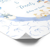 Poster Bébé Garçon de l'oie soyeux Douche et friandises (Coin)