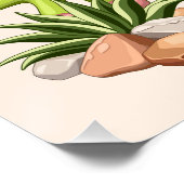 Poster Bébé Geckos jote personnages de dessin (Coin)