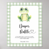 bébé grenouille mignonne shower - tombola de couch