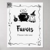 Poster Bébé Halloween se prépare Panneau de Faveurs (Devant)
