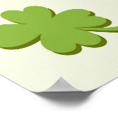 Poster Bébé Hibou Mignon St Patrick Dessin Animé (Coin)