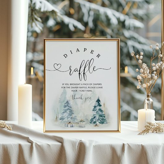 Poster Bébé il fait froid à l'extérieur de la tombola de 