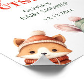 Poster Bébé Il fait froid à l'extérieur du Baby shower bo (Coin)