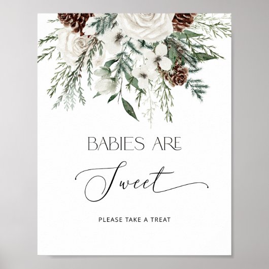 Poster Bébé il fait froid dehors à feuillage persistant L (Devant)