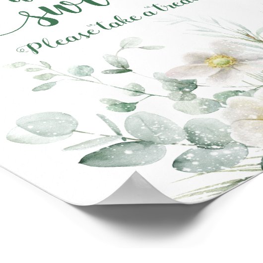 Poster Bébé il fait froid dehors à feuillage persistant L (Coin)