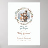 Poster "Bébé, il fait froid dehors !" Accueil baby shower (Devant)