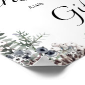 Poster Bébé il fait froid dehors cartes à feuillage persi (Coin)