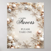 Poster Bébé il fait froid dehors, flocon de neige, cadeau (Devant)