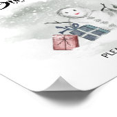 Poster Bébé il fait froid dehors Les bébés sont doux (Coin)