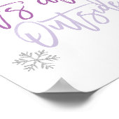 Poster Bébé Il fait froid dehors | Parties scintillant ar (Coin)