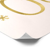 Poster Bébé il fait froid dehors signe baby shower (Coin)