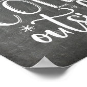 Poster Bébé Il fait froid dehors vacances (Coin)