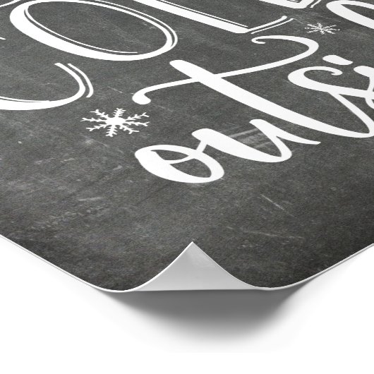 Poster Bébé Il fait froid dehors vacances (Coin)