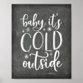 Poster Bébé Il fait froid dehors vacances (Devant)