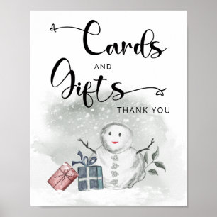Poster Bébé il fait froid en dehors des cartes d'hiver et