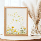 Poster Bébé Jaune En Fleur Fleur sauvage Cartes & Cadeaux