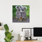 POSTER BÉBÉ KOALA HUGGIES (Bureau à domicile)