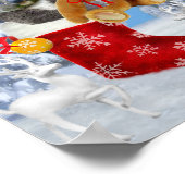 POSTER BÉBÉ KOALA NOËL AVEC TEDDDY (Coin)