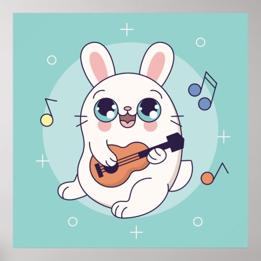 Poster bébé lapin (Devant)