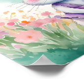 Poster Bébé lapin au printemps (Coin)