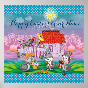 Poster Bébé lapin petit