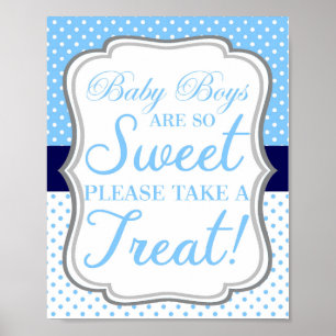 Poster Bébé Les Garçons Sont Si Doux Candy Buffet Signal