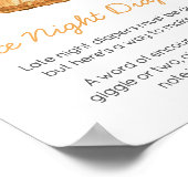 Poster Bébé Ligne de linge Fruit Orange Late Night Diaper (Coin)