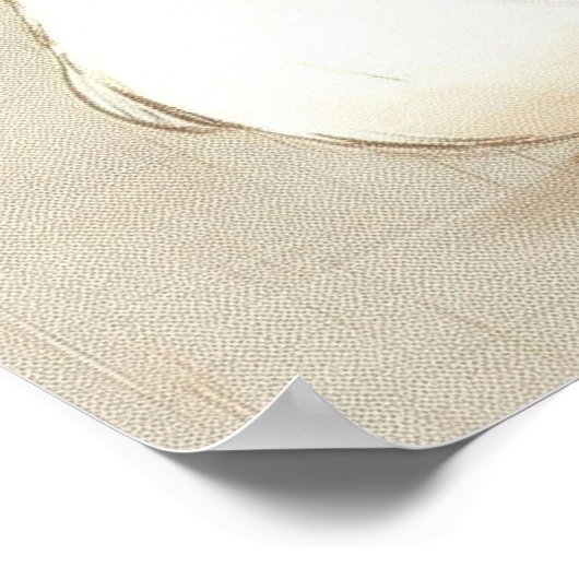 Poster Bébé mignon animal Joyeux caniche craie murale art (Coin)